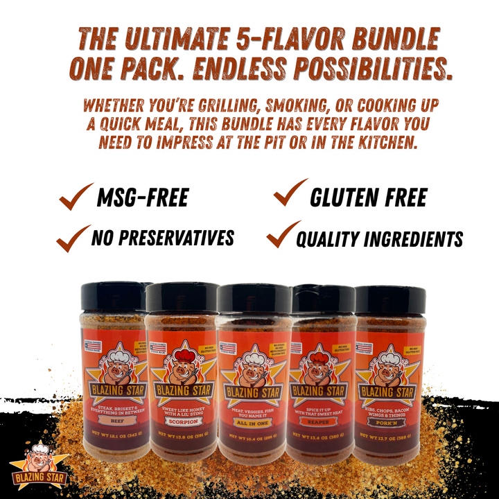 Blazing Star BBQ Ultimate Seasoning Bundle