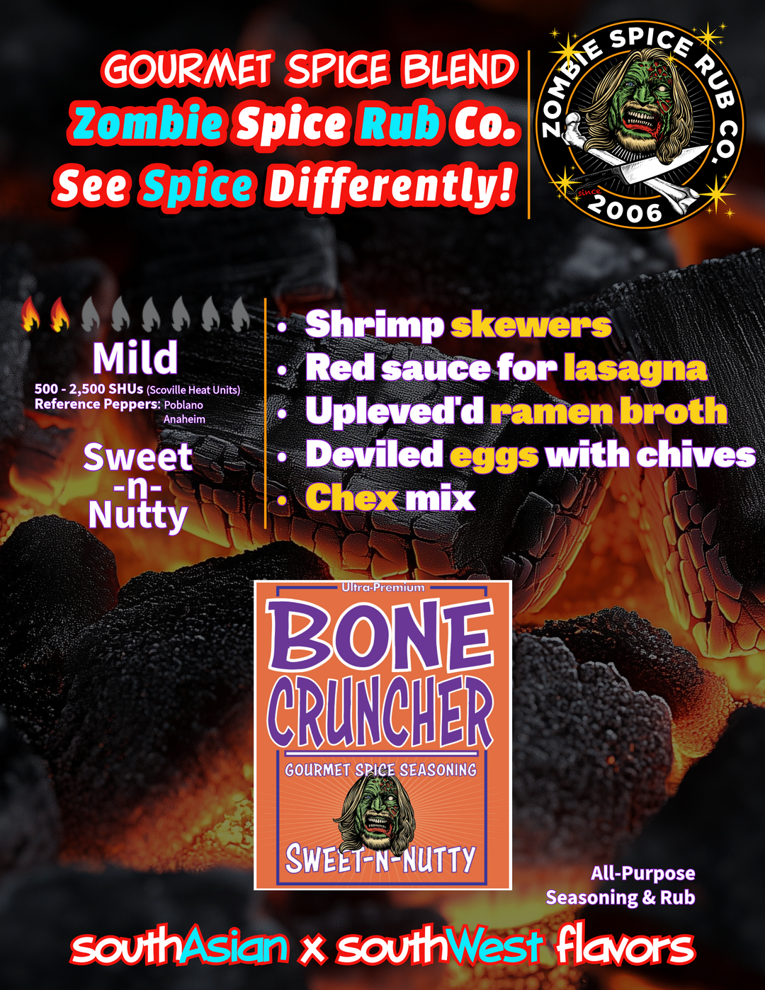 Zombie Spice Rub Co. | Starter Packs | Go Spice Pouch Set to Get Hooked | All-Purpose Spice Blends for Cooking