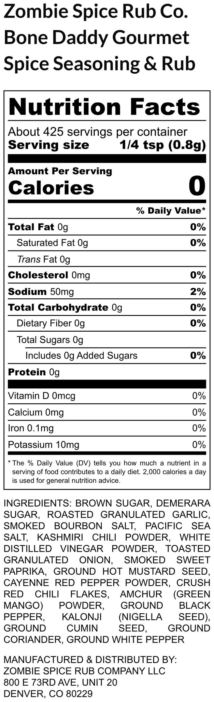 Zombie Spice Rub Co. | Bone Daddy | Go Spice Pouch to Get Hooked | Cajun Meets Masala Will Make Holla Yum