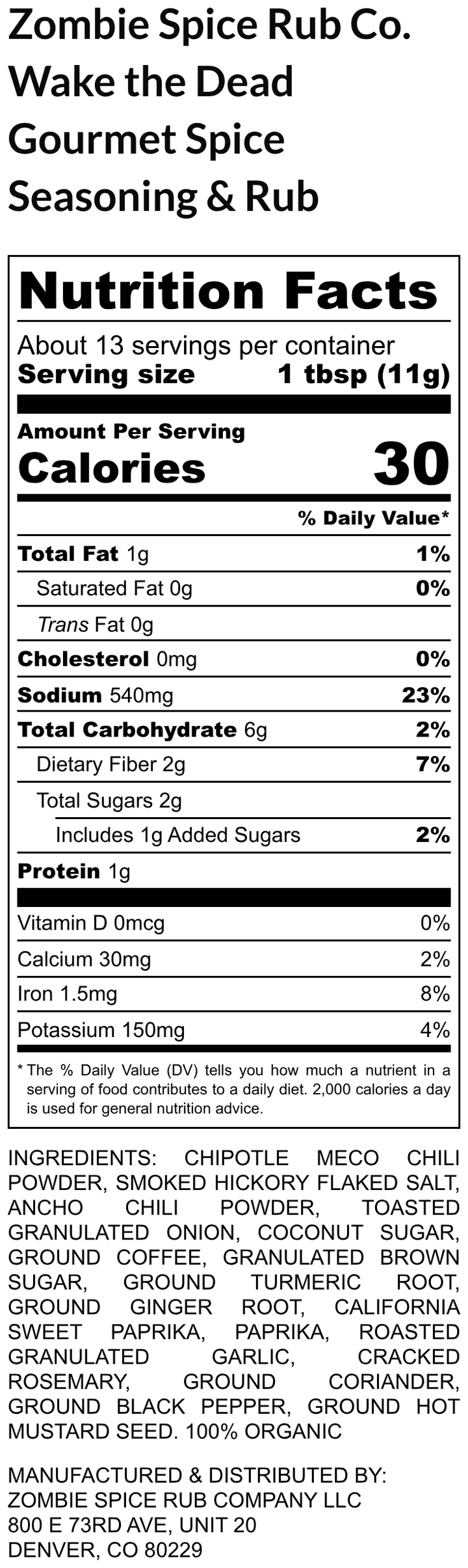 Zombie Spice Rub Co. | Wake the Dead | Go Spice Pouch to Get Hooked | Delivers a Smoky, Coffee Punch That Says Whoa