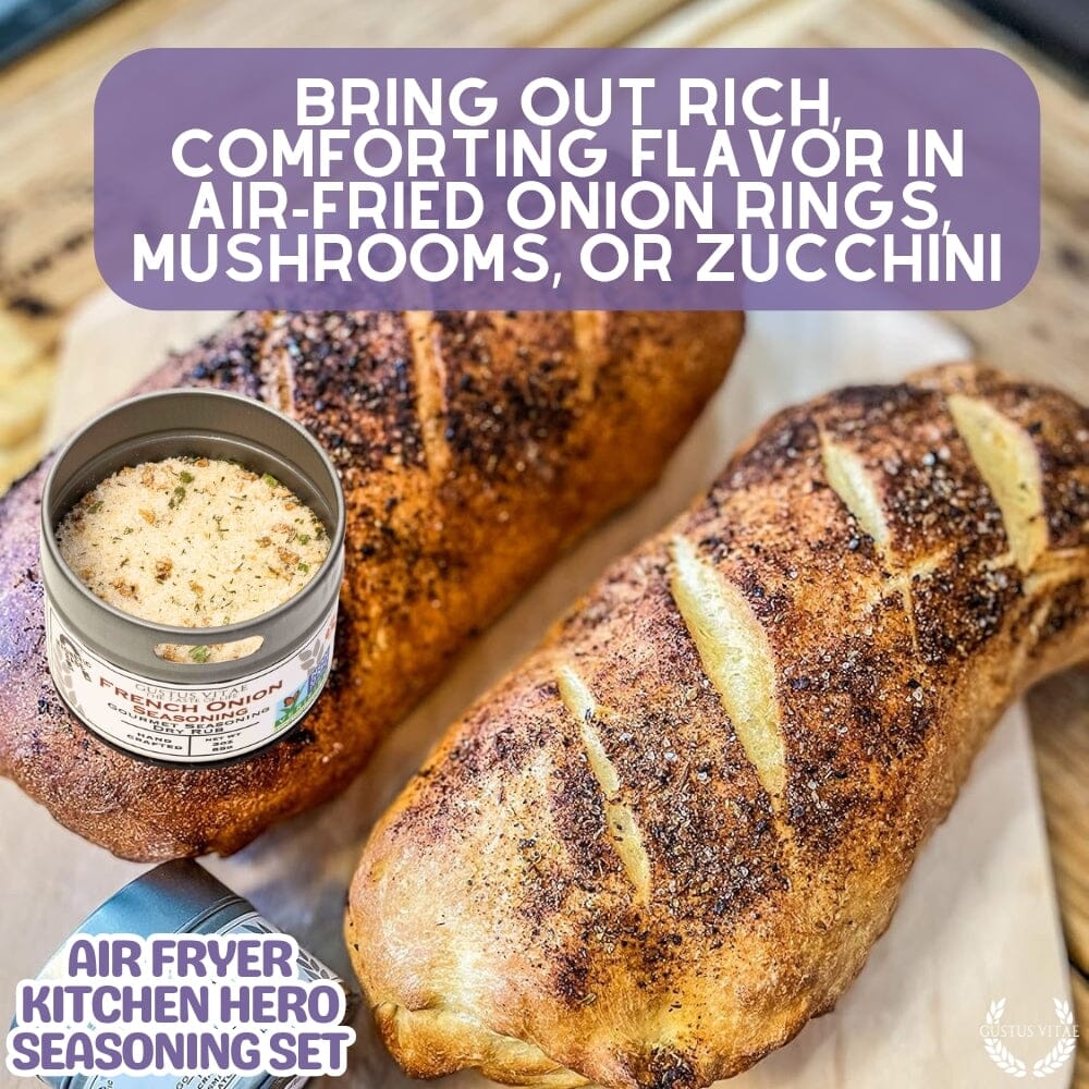 Air Fryer Kitchen Hero Seasoning Set - Artisanal Spice Blends Six Pack - BBQRubs.com