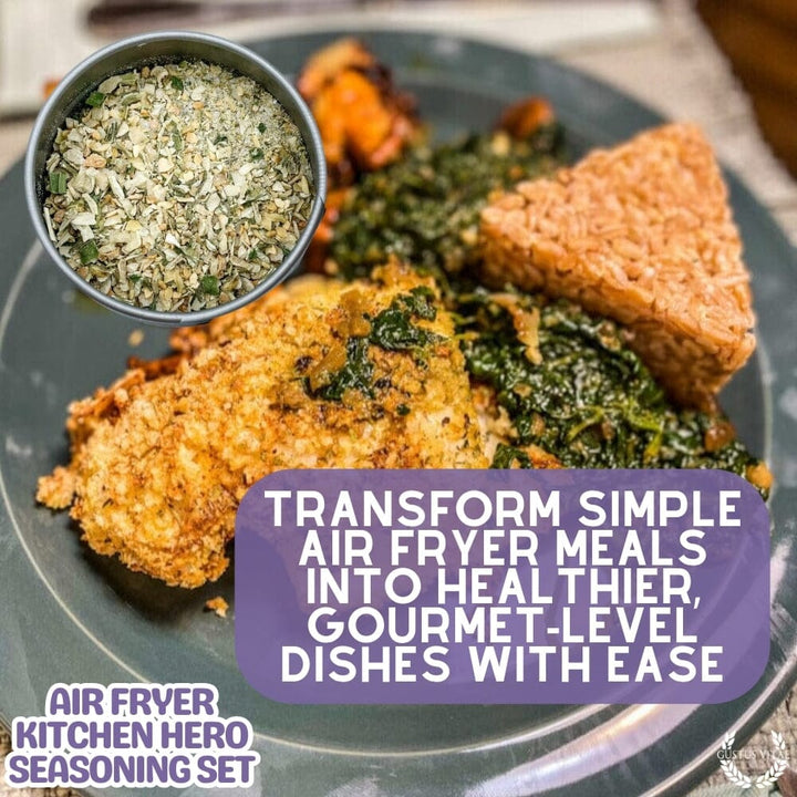 Air Fryer Kitchen Hero Seasoning Set - Artisanal Spice Blends Six Pack - BBQRubs.com