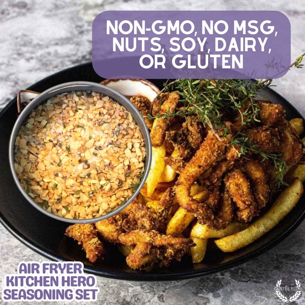 Air Fryer Kitchen Hero Seasoning Set - Artisanal Spice Blends Six Pack - BBQRubs.com