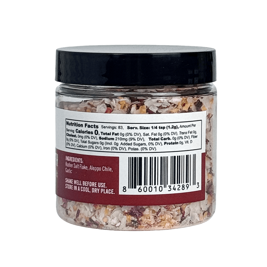 Aleppo & Garlic Finishing Salt - BBQRubs.com