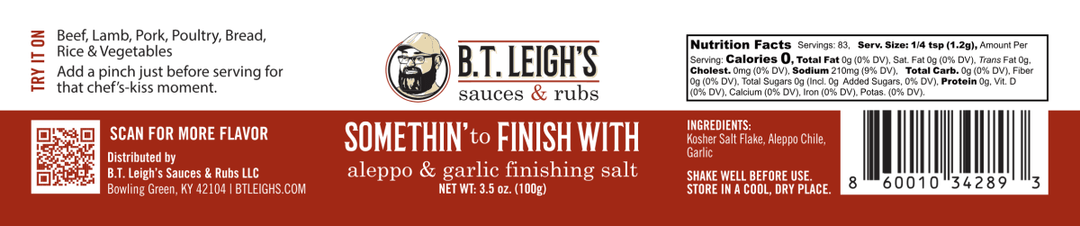 Aleppo & Garlic Finishing Salt - BBQRubs.com