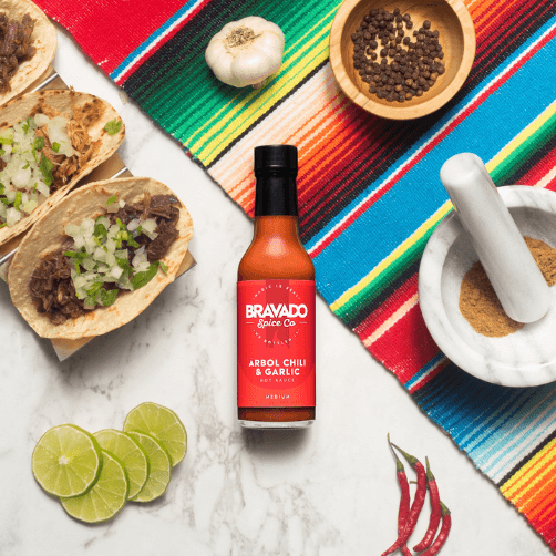 ÁRBOL CHILI & GARLIC HOT SAUCE - BBQRubs.com