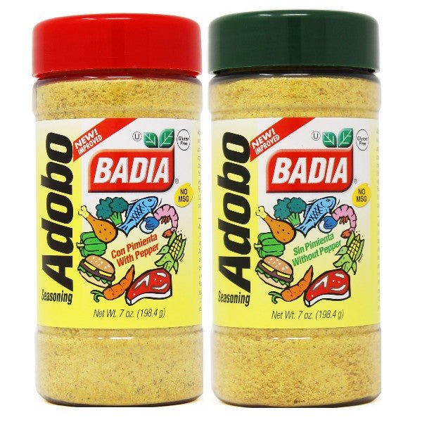 Badia Adobo with Pepper & Adobo without Pepper Bundle - BBQRubs.com