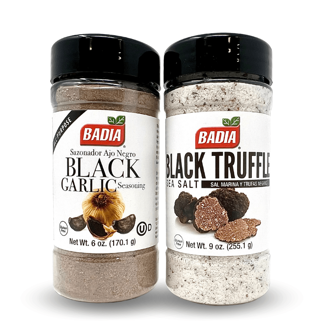 Badia Black Garlic Seasoning & Black Truffle Sea Salt Bundle - BBQRubs.com