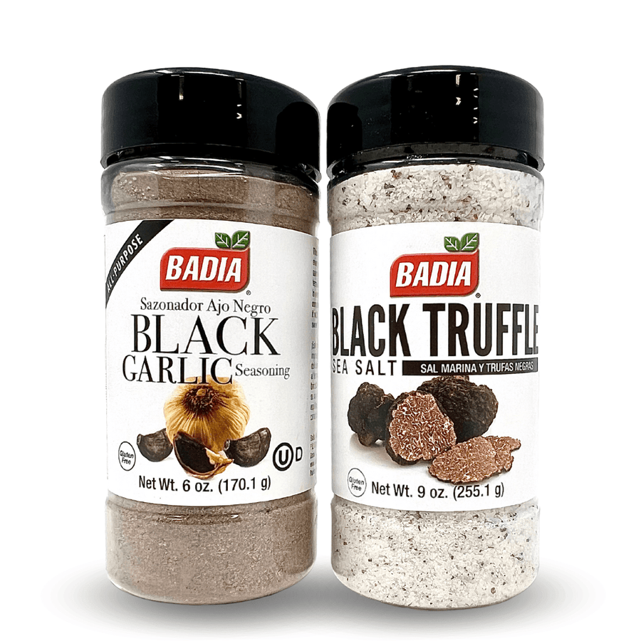 Badia Black Garlic Seasoning & Black Truffle Sea Salt Bundle - BBQRubs.com