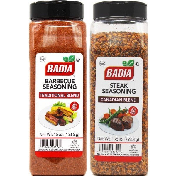 Badia Canadian Steak Seasoning & Traditional Barbecue Seasoning Big Bundle - BBQRubs.com
