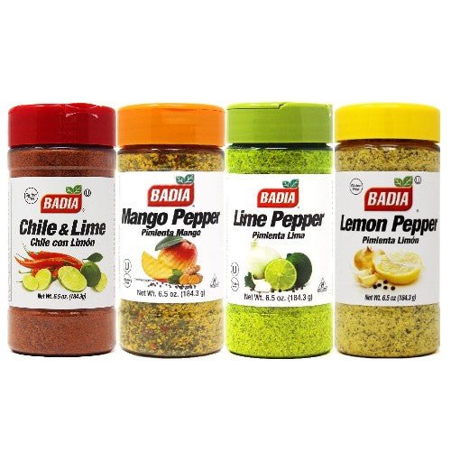 Badia Chile Lime, Mango, Lime & Lemon Pepper Bundle - BBQRubs.com