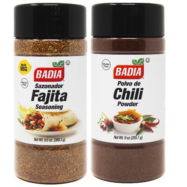 Badia Chili Powder & Fajita Seasoning Bundle - BBQRubs.com