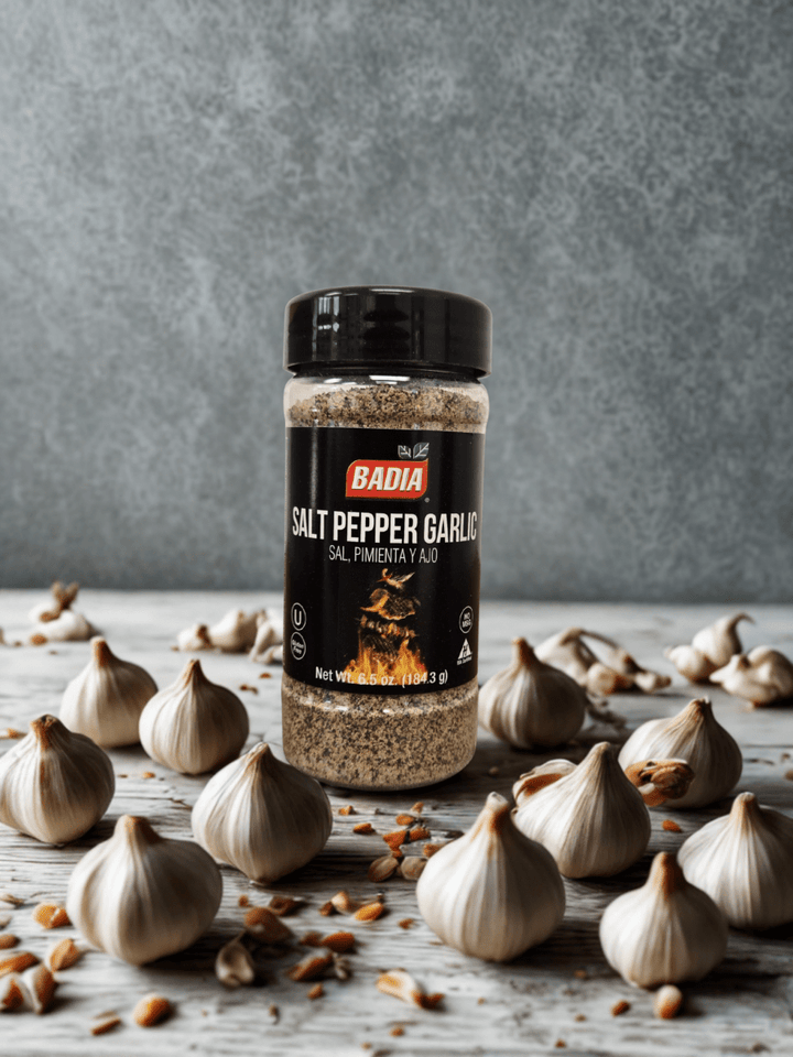 Badia Coffee Pepper Rub, Roasted Garlic, Butter Steak & Salt Pepper Garlic Bundle - BBQRubs.com