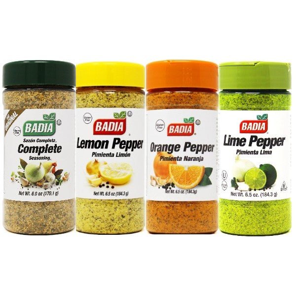 Badia Complete Seasoning, Lemon, Lime & Orange Pepper Bundle - BBQRubs.com
