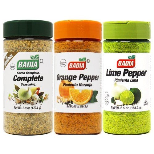 Badia Complete Seasoning, Orange Pepper & Lime Pepper Bundle - BBQRubs.com