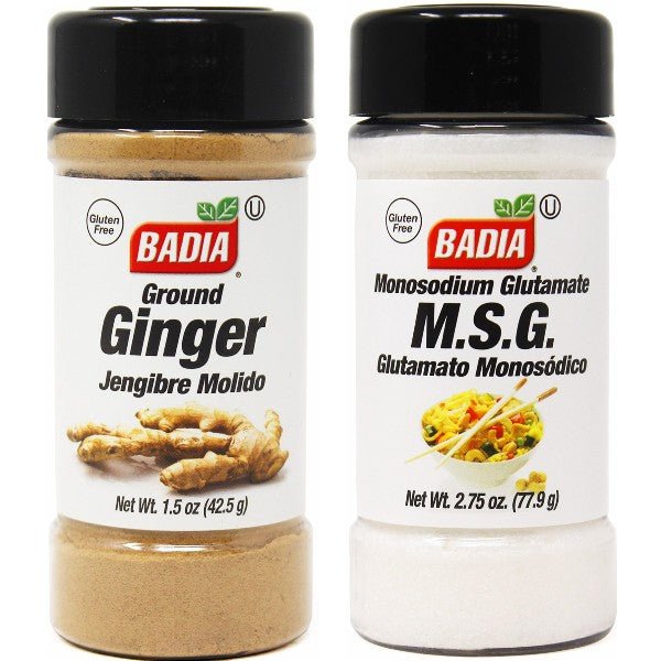 Badia Ground Ginger & MSG Bundle - BBQRubs.com