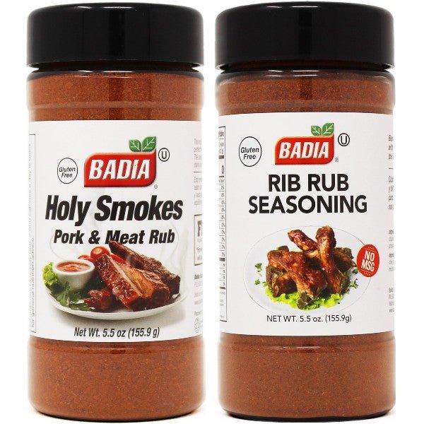 Badia Holy Smokes Pork Rub & Rib Rub Bundle - BBQRubs.com