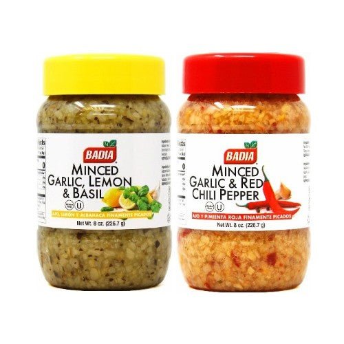 Badia Lemon Basil & Red Chili Minced Garlic Bundle - BBQRubs.com
