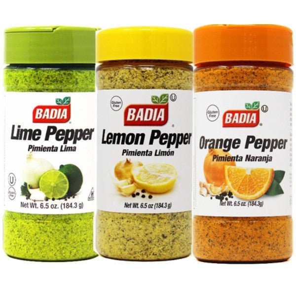 Badia Lemon, Lime & Orange Pepper Bundle - BBQRubs.com