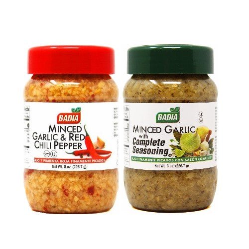 Badia Minced Garlic Complete Seasoning & Red Chili Pepper Bundle - BBQRubs.com