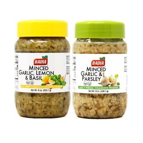 Badia Minced Garlic Lemon Basil & Minced Garlic Parsley Bundle - BBQRubs.com