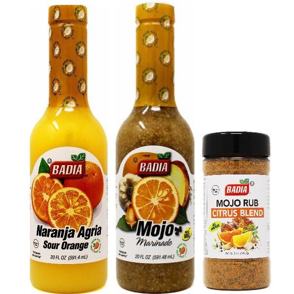 Badia Mojo Marinade, Sour Orange & Mojo Citrus Rub Bundle - BBQRubs.com