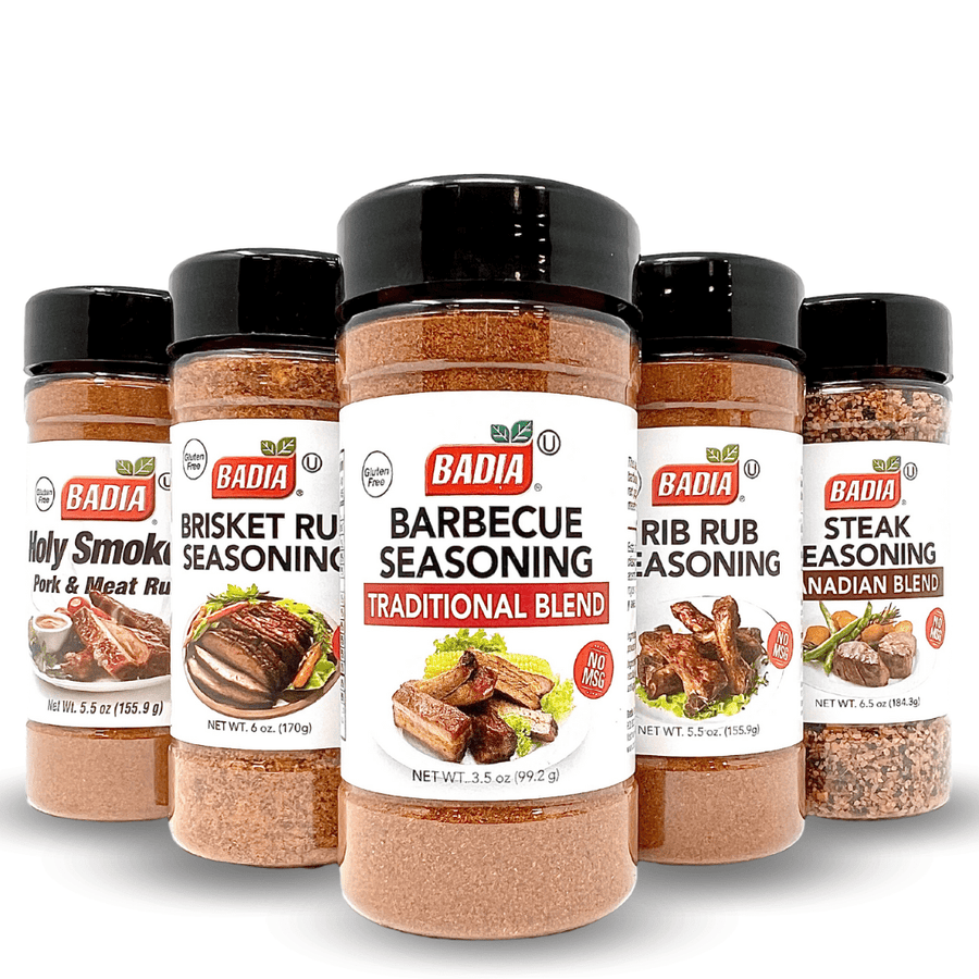 Badia Pork, Brisket, BBQ, Rib & Steak Seasoning Bundle - BBQRubs.com