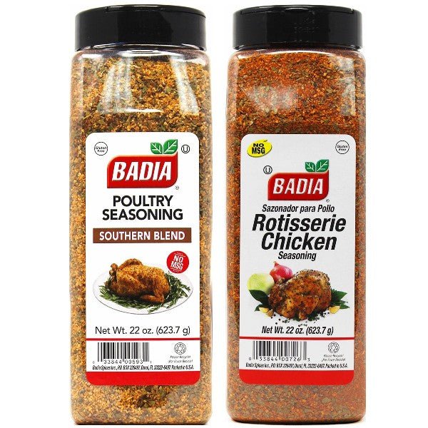Badia Rotisserie Chicken & Southern Poultry Seasoning Bundle - BBQRubs.com