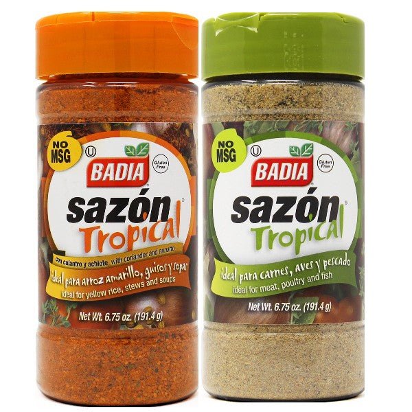 Badia Sazón Tropical & Sazón Tropical with Coriander and Annatto Bundle - BBQRubs.com