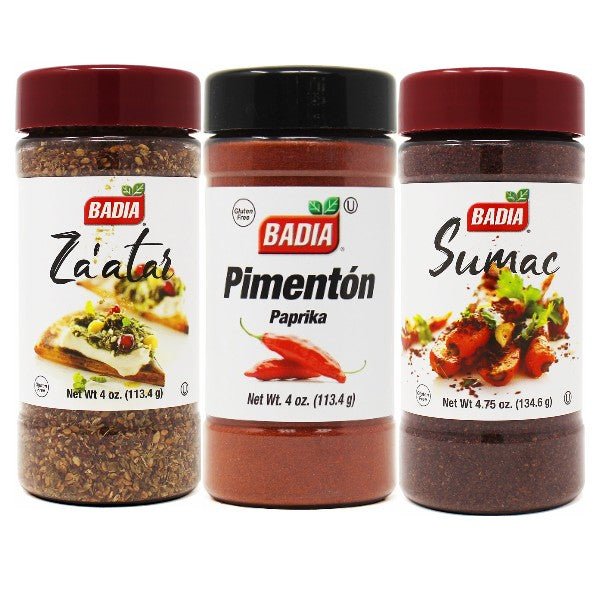 Badia Za'atar, Paprika & Sumac Bundle - BBQRubs.com