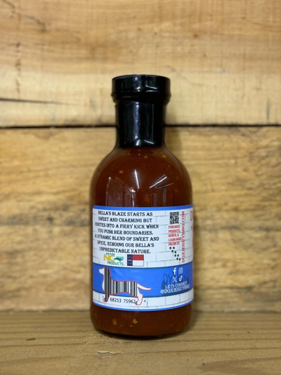 Bella’s Blaze – Sweet & Spicy Finishing BBQ Sauce (12 oz) - BBQRubs.com