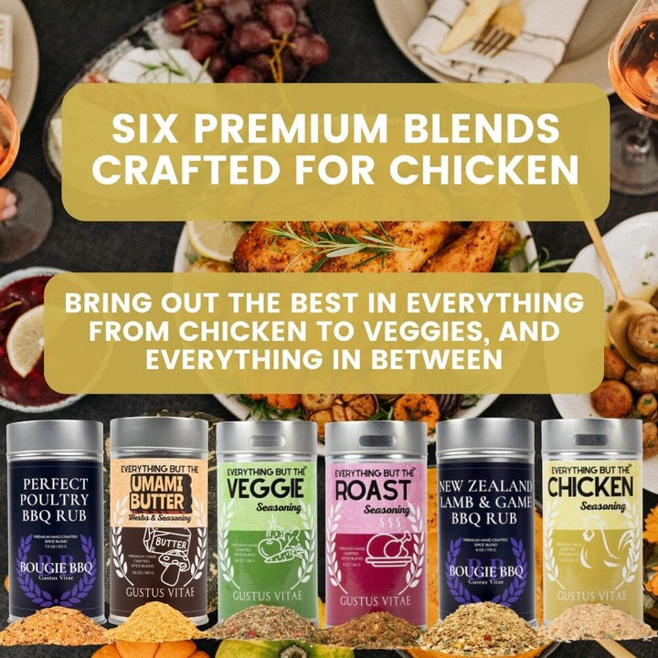 Best for Chicken Seasonings | Set of 6 XL Tins - BBQRubs.com
