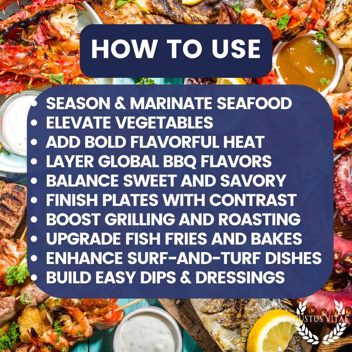 Best for Seafood Seasonings | Set of 6 XL Tins