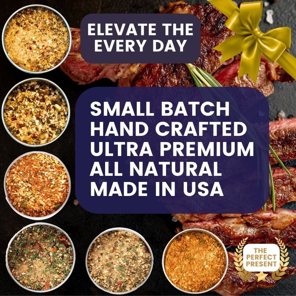 Best for Steak & Beef Seasonings | Set of 6 XL Tins