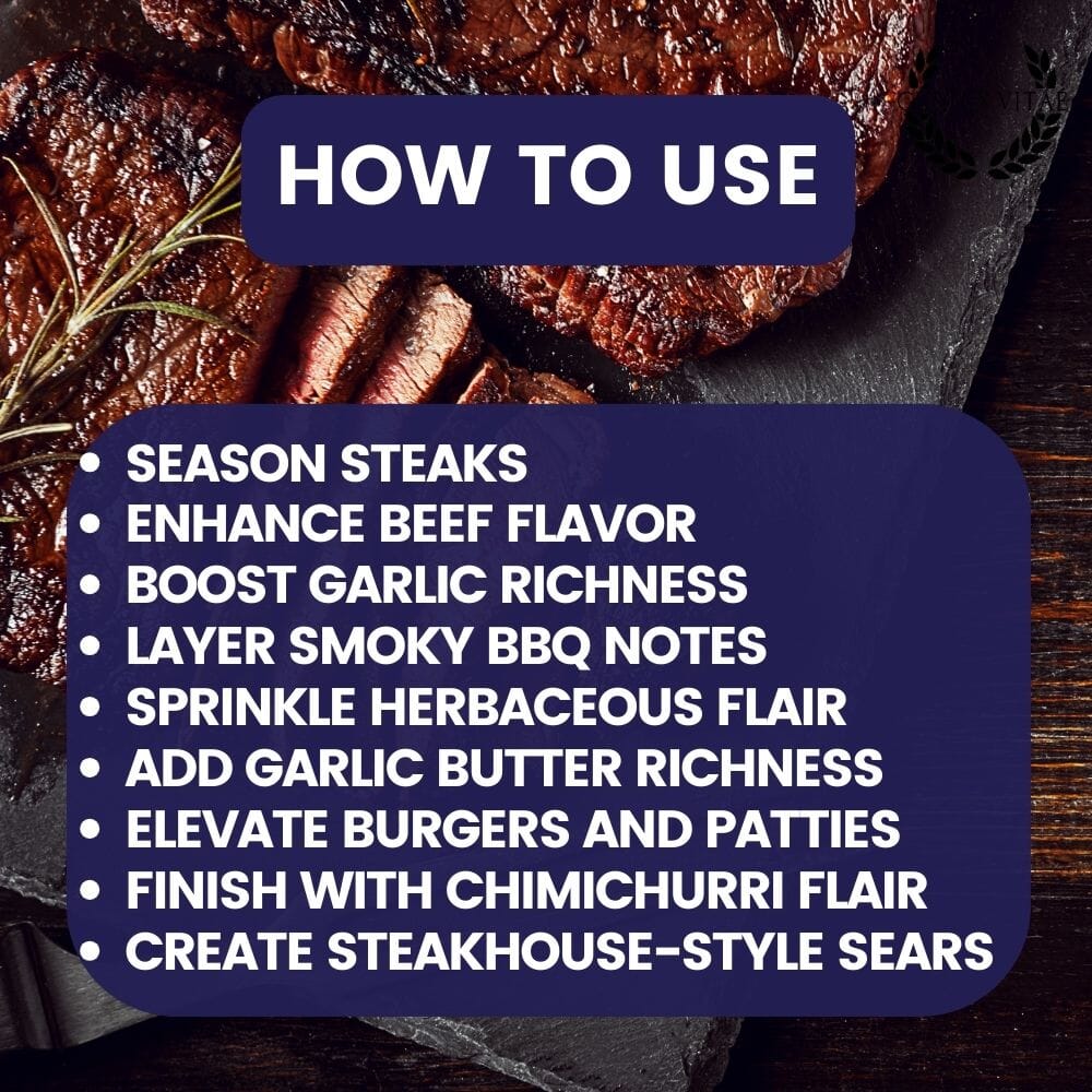 Best for Steak & Beef Seasonings | Set of 6 XL Tins