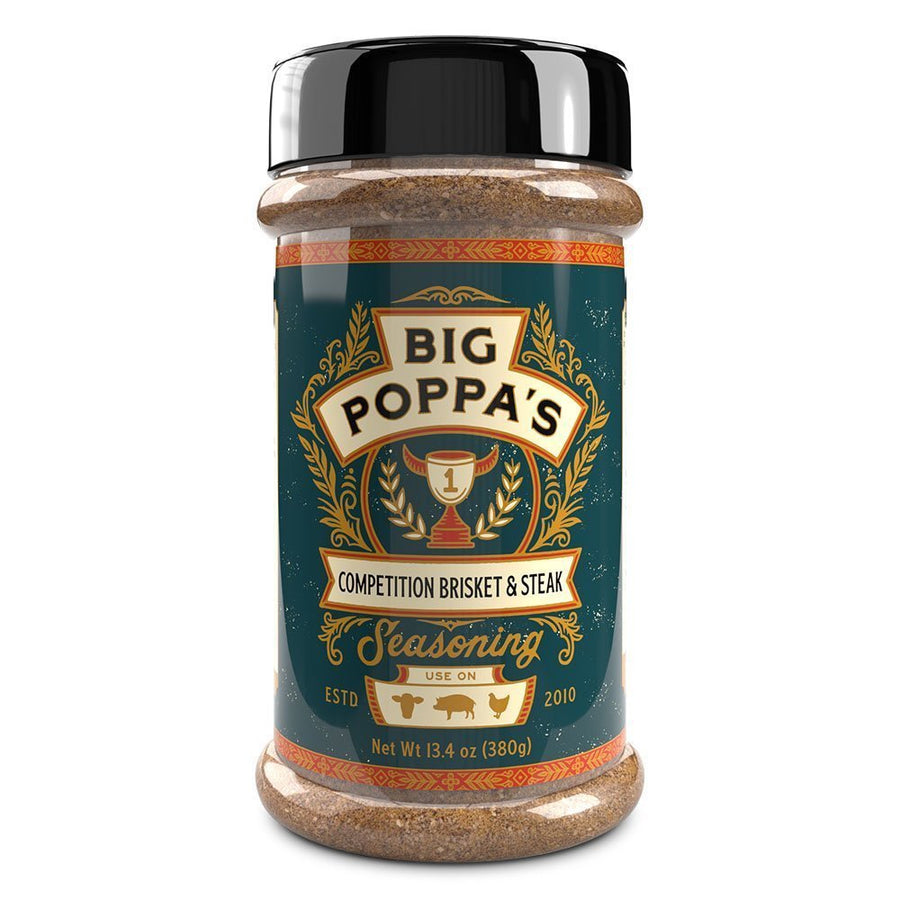 Big Poppa's Competition Brisket & Steak Seasoning - 13.4oz - BBQRubs.com