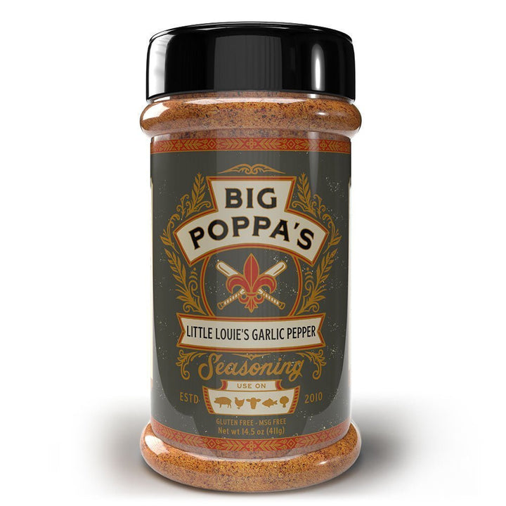 Big Poppa's Little Louie's Garlic Pepper Seasoning - 14.5oz - BBQRubs.com