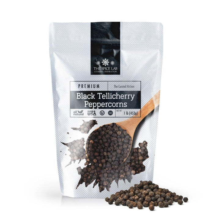 Black Tellicherry Peppercorns (Whole) for Grinder Refill - BBQRubs.com