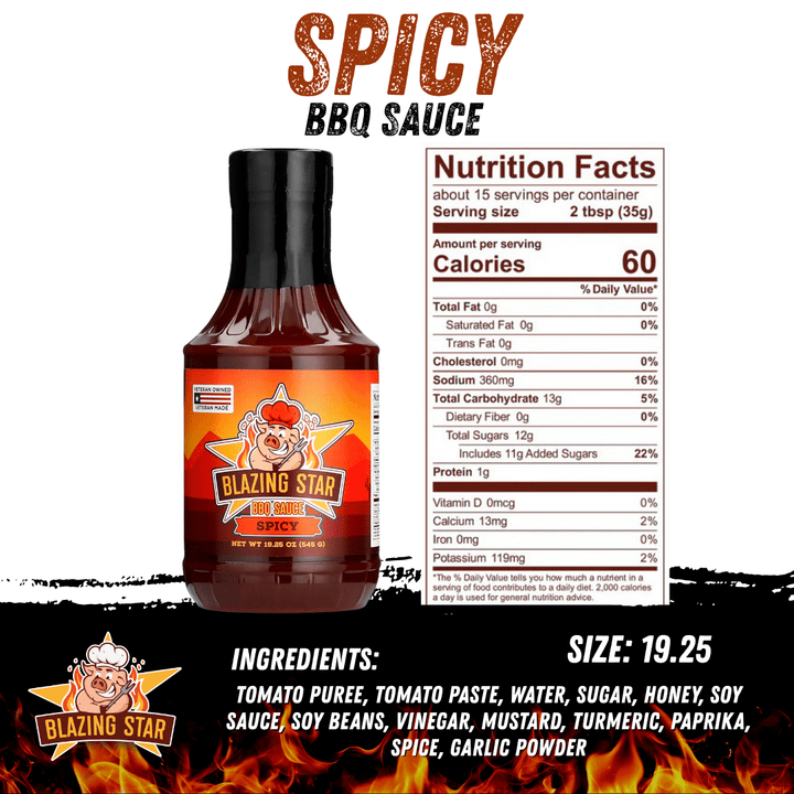 Blazing Star BBQ Spicy Sauce - BBQRubs.com