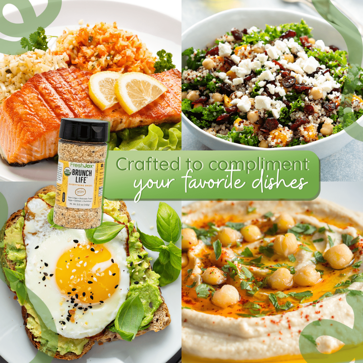 Brunch Life® Organic Everything Bagel Seasoning – Low Sodium Savory Blend – A Flavorful Start to Every Morning - BBQRubs.com