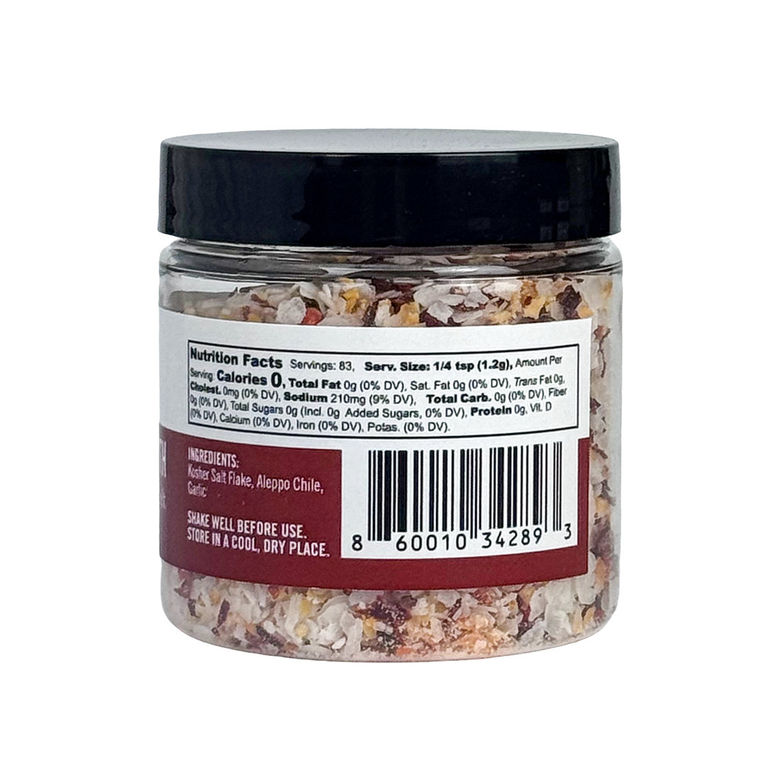 Aleppo & Garlic Finishing Salt