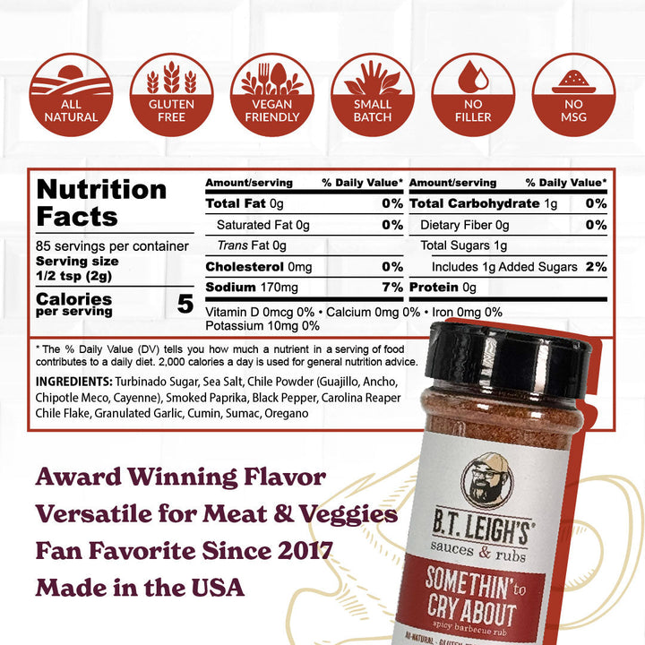 Somethin' To Cry About - Sweet & Spicy Barbecue Rub