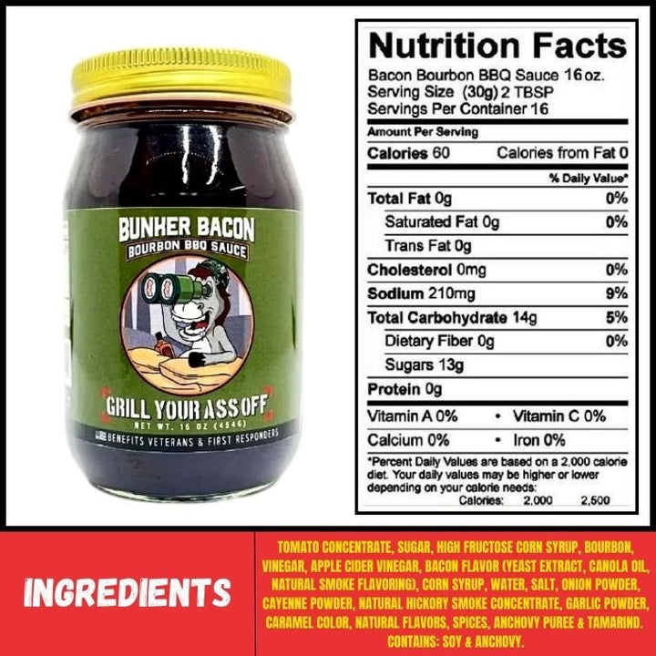 Bunker Bacon Bourbon BBQ Sauce™ - BBQRubs.com