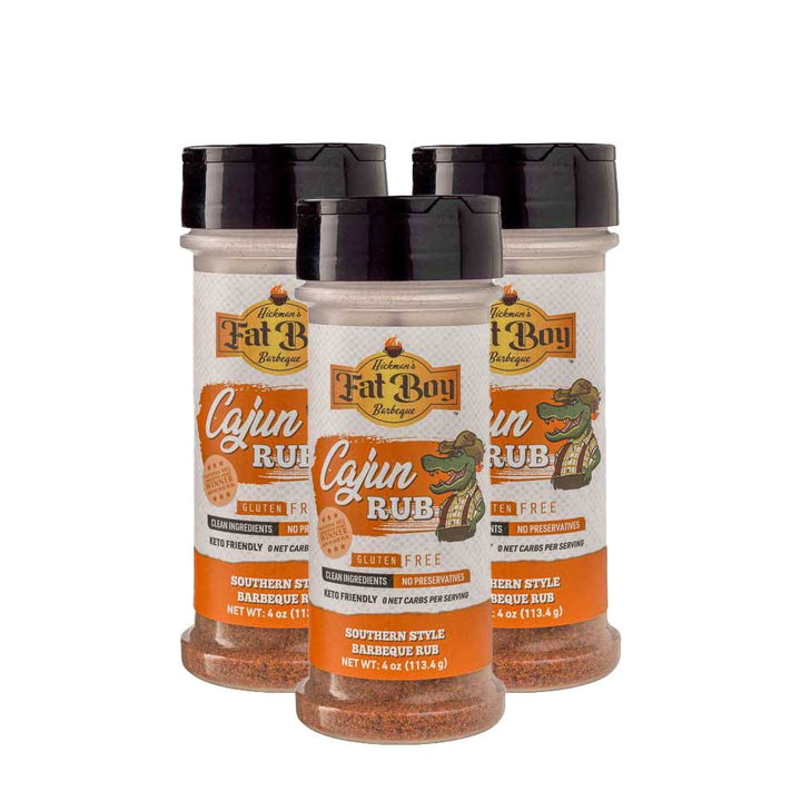 Cajun Gluten Free Keto Friendly Natural BBQ Rub 4 oz | Pack of 3 - BBQRubs.com