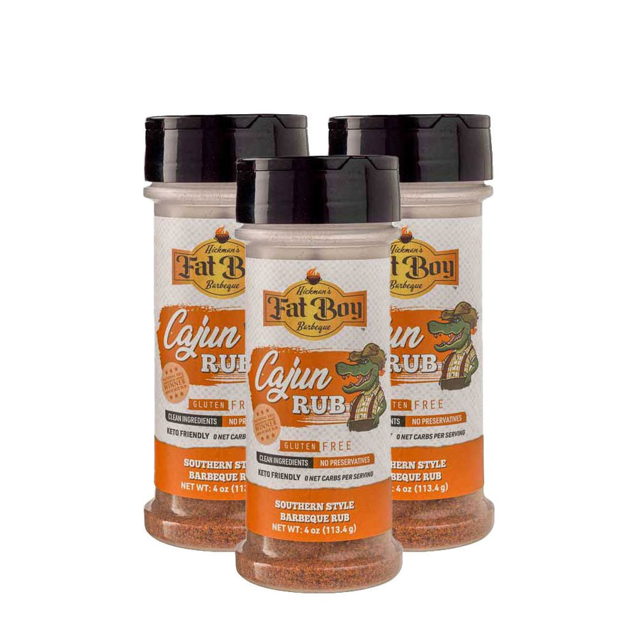 Cajun Gluten Free Keto Friendly Natural BBQ Rub 4 oz | Pack of 3 - BBQRubs.com