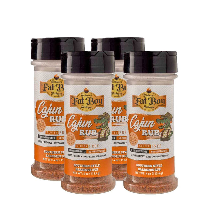Cajun Gluten Free Keto Friendly Natural BBQ Rub 4 oz | Pack of 4 - BBQRubs.com