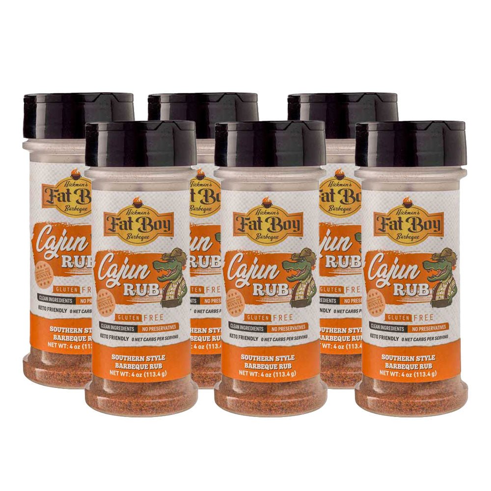 Cajun Gluten Free Keto Friendly Natural BBQ Rub 4 oz | Pack of 6 - BBQRubs.com