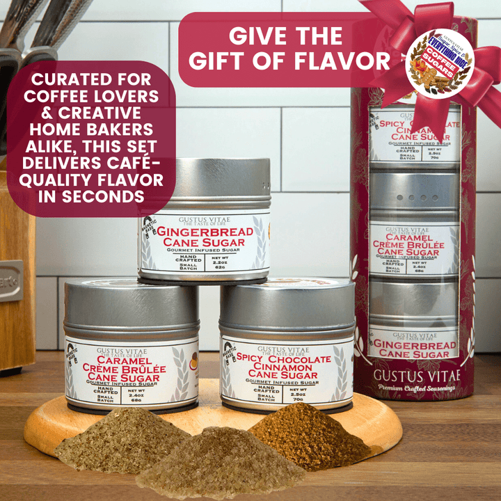Coffee Sugars: Sugar, Spice & Everything Nice | Gift Pack Set of 3 - BBQRubs.com