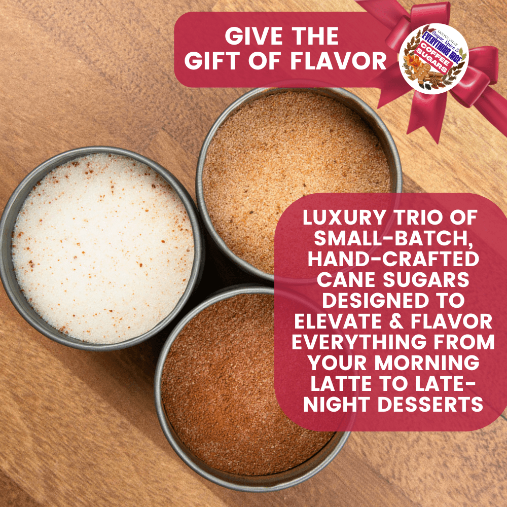 Coffee Sugars: Sugar, Spice & Everything Nice | Gift Pack Set of 3 - BBQRubs.com