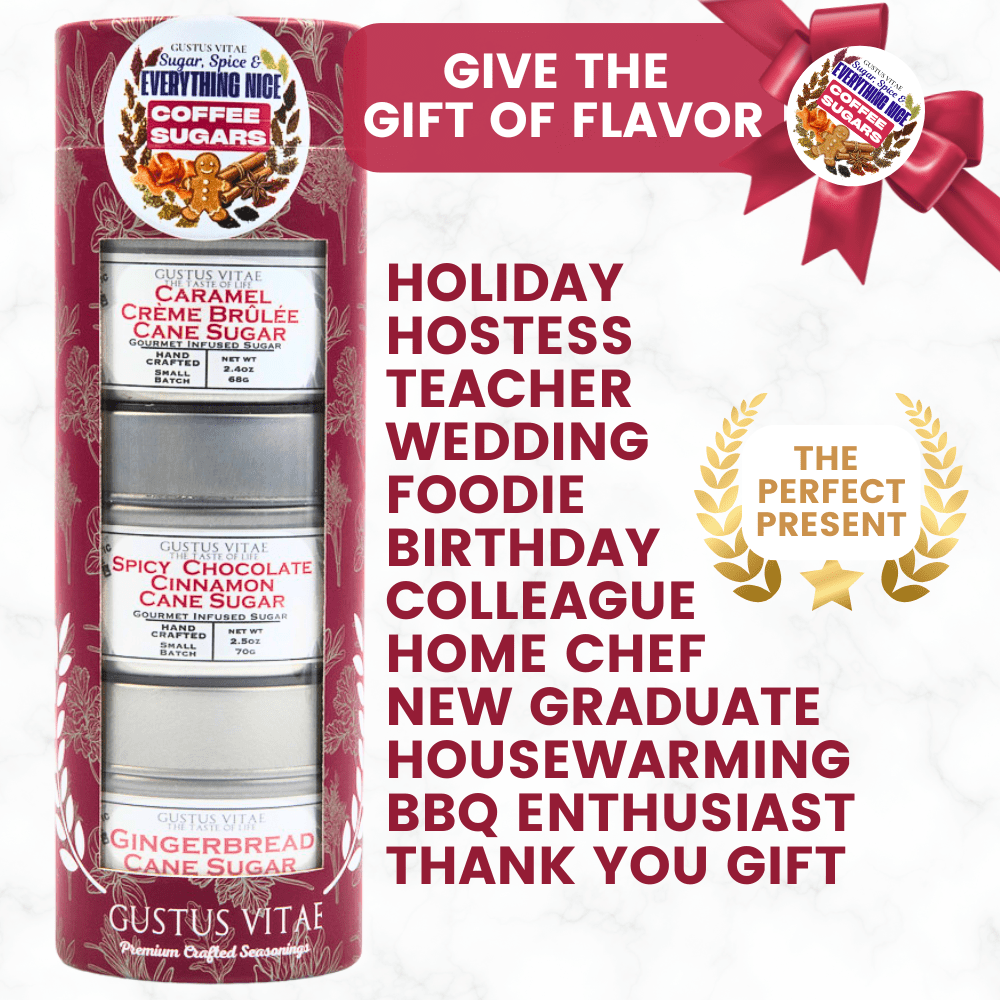 Coffee Sugars: Sugar, Spice & Everything Nice | Gift Pack Set of 3